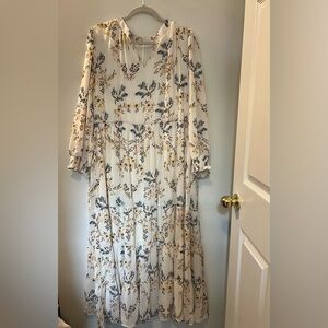 Vada Winter Boutique Bohemian Golden Hour Floral Dress